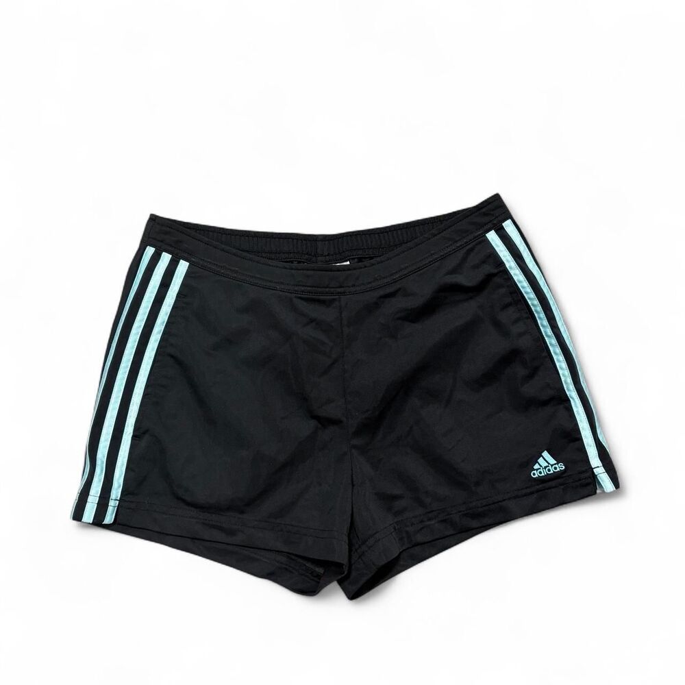 Adidas Women's Black and Blue Shorts